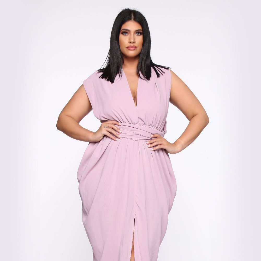 Fashion Nova Pose For Me Maxi Dress - Lavender 1X